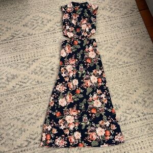 Abercrombie & Fitch Floral Cutout Dress
